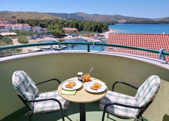 In Zaboric With Sea View, Balcony, Air Conditioning, Wifi 5177-3 *